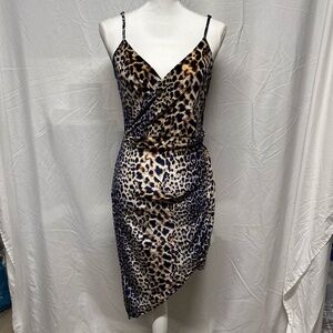New Velvet Cheetah Print Dress